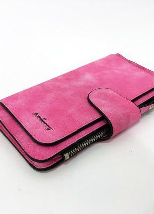 Жіночий гаманець портмоне клатч baellerry forever n2345, компактний гаманець дівчинці. колір: малиновий