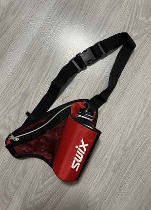 Поясная сумка подсумок для бега swix bottle holder waist bag pack3 фото