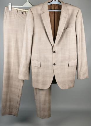 Brooks brothers мужской костюм из легкой шерсти и купра размер 54 xl xxl