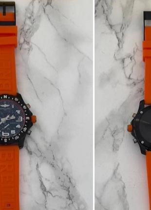 Часы в стиле breitling endurance black-orange1 фото