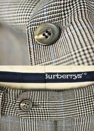 Burberry оригінал чоловічий вовняний костюм у клітинку розмір 54 xxl xl 528 фото