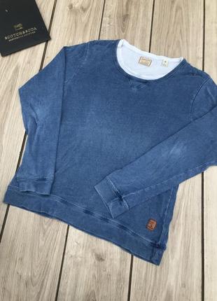 Светр scotch & soda реглан кофта новий свитер лонгслив стильный  худи пуловер актуальный джемпер тренд1 фото