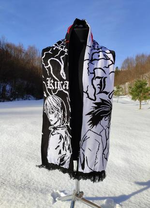 Сделай свой образ неповторимым! шарф акриловый с аниме мотивами - выражение твоего уникального стиля