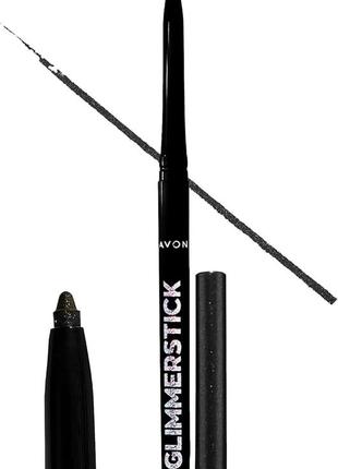 Avon glimmerstick , олівець для макіяжу очей , чорний та чорний з блиском2 фото