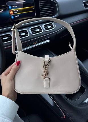 Сумка ysl hobo beige бежева