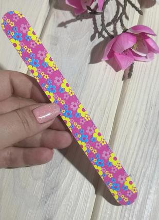 Пилка пилочка для нігтів 100/180 pink пилка пилочка для ногтей probeauty