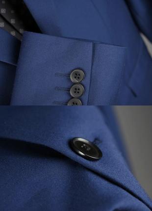 Next класичний приталений чоловічий костюм синій розмір s 36 445 фото