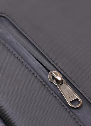 Добротный мужской рюкзак из текстиля vintage 20490 черный4 фото