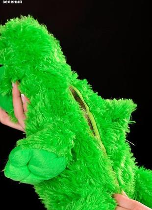 Мягкая игрушка дракончик с крылышками зеленый и синий5 фото