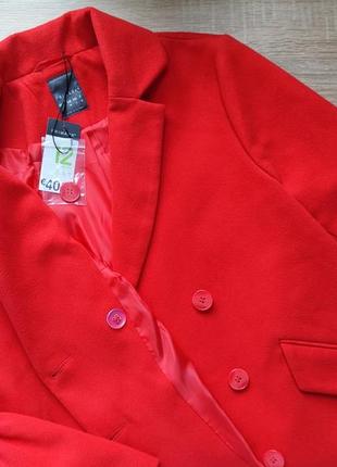 Женское красное демисезонное пальто на подкладке, primark5 фото