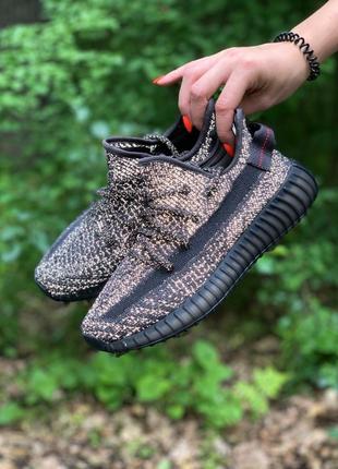 Кроссовки adidas yeezy boost 350 v2 black full reflective кросівки