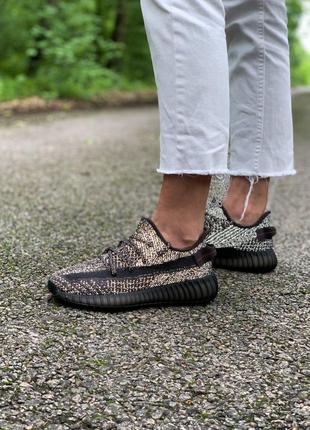 Кроссовки adidas yeezy boost 350 v2 black full reflective кросівки2 фото