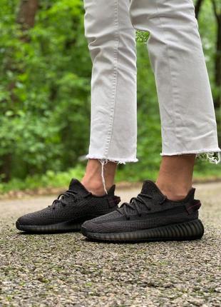 Кроссовки adidas yeezy boost 350 v2 black full reflective кросівки4 фото