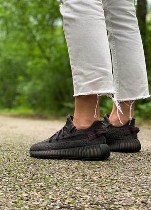 Кроссовки adidas yeezy boost 350 v2 black full reflective кросівки5 фото