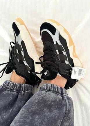 Кроссовки adidas niteball 2.0 «&nbsp;black / gum » premium6 фото