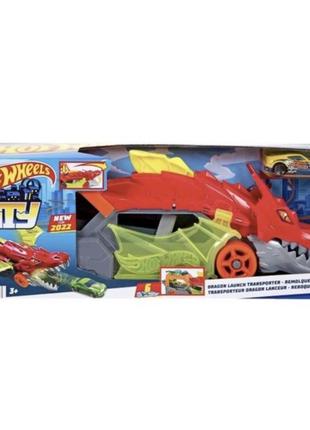 Игровой набор hot wheels city dragon launch  🐉 🛞7 фото