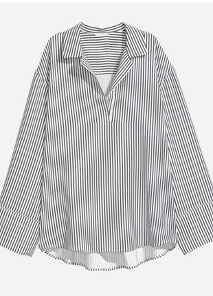 Блуза блузка сорочка h&m  рубашка смугаста2 фото