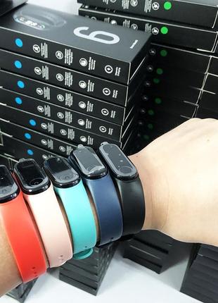 Фитнес браслет fitpro smart band m6 (смарт часы, пульсоксиметр, пульс). цвет: черный2 фото