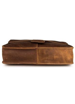 Сумка мужская vintage 14231 в винтажном стиле коричневая6 фото