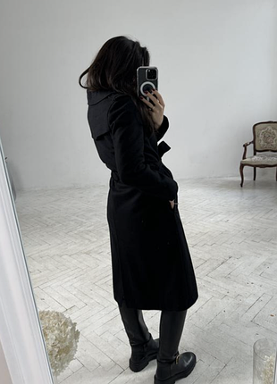 Пальто чорне vivalon 80% шерсть