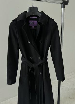Пальто чорне vivalon 80% шерсть