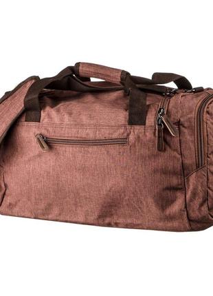 Дорожня сумка текстильна vintage 20138 коричнева2 фото