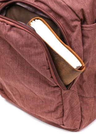 Дорожня сумка текстильна vintage 20138 коричнева7 фото