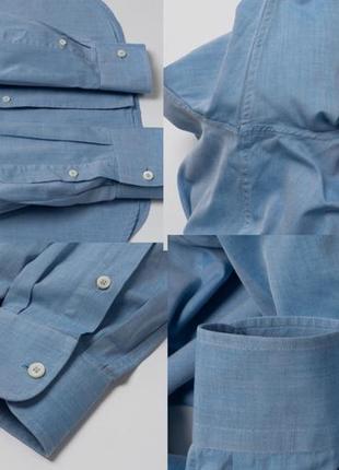 Brioni&nbsp; blue shirt&nbsp;&nbsp;мужская рубашка9 фото