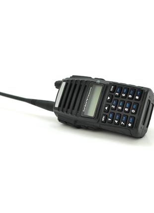 Беспроводная рация baofeng bf-uv82 8w c дисплеем, fm- радио, корпус пластмасс, частота 400-470mhz, black, box