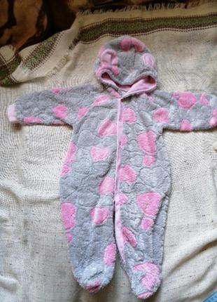 Комбінезон вушка і сердечка