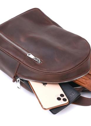 Универсальный матовый женский рюкзак shvigel 16329 коричневый4 фото