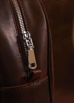 Универсальный матовый женский рюкзак shvigel 16329 коричневый8 фото