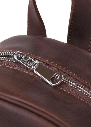 Универсальный матовый женский рюкзак shvigel 16329 коричневый5 фото