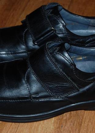 Кожаные туфли мокасины 43,5-44 р waldlaufer германия2 фото