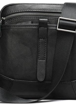 Компактна сумка через плече зі шкіри vintage 20034 чорна