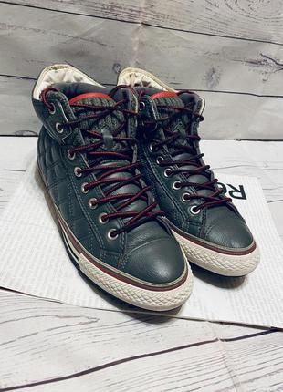 Шкіряні високі кеди converse ct pc2 mid 136054c оригінал, сірі р44