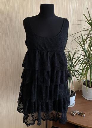 Платье кружевное туника платья zara размер м