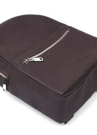 Стильний жіночий рюкзак із натуральної шкіри shvigel 16310 коричневий3 фото