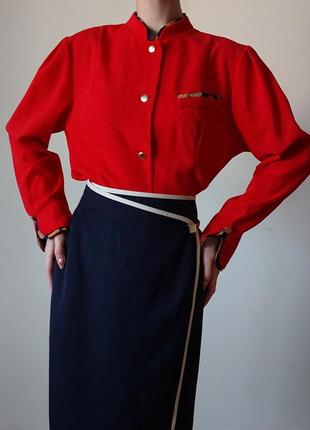 Вінтажна напіввовняна блуза-жакет rio