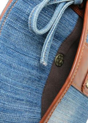 Наплечная джинсовая сумка fashion jeans bag синяя9 фото