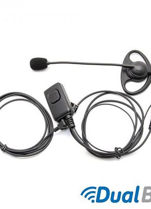 Гарнітура з мікрофоном на штанзі mirkit em-20 для рацій baofeng\kenwood