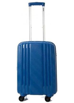 Пластиковый чемодан ручная кладь enrico benetti henderson s 37л синий1 фото