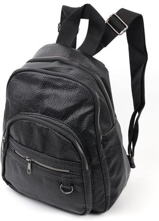 Вместительный женский рюкзак vintage 18717 черный