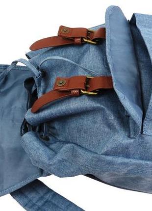 Городской рюкзак городской 20l retro-ruscksack голубой8 фото