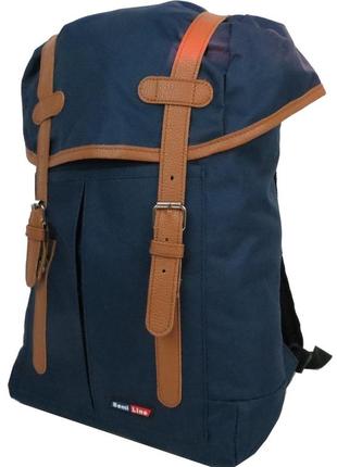 Молодіжний міський рюкзак 15l semiline синій bsl1552 фото