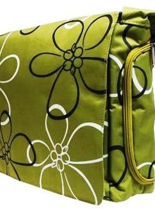 Женская сумка почтальонка для ноутбука 15.6 дюймов corrida салатовая2 фото