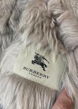 Burberry 100% кожа и мех стильная дубленка куртка косуха от премиум бренда5 фото