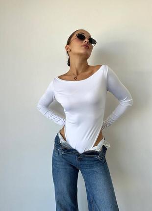 Боді бікіні білий