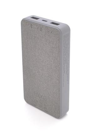 Powerbankttec mophie15000mah, output: 2*usb + type-c, 20w, gray, q202 фото