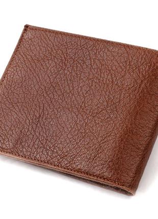 Бумажник для стильных мужчин без застежки из натуральной кожи canpellini 21765 светло-коричневый2 фото